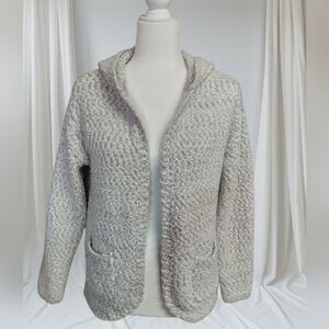 Gray Open-Front Cardigan Sweater By Bixby,  Size XL  (D3)